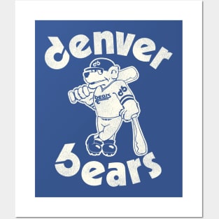 Defunct Retro 80s Denver Bears Baseball Team Posters and Art